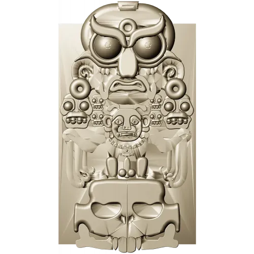 Owl Totem Decorative Panel - STL 3D Model for CNC