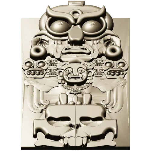 Owl Totem Decorative Panel - STL 3D Model for CNC