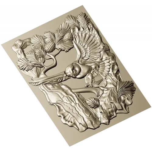 Парящая птица - 3D модель STL для ЧПУ