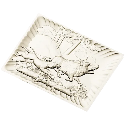 Wolf and Hounds Relief - STL 3D Model for CNC