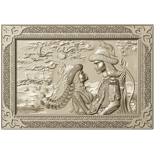 Romantic Bas-Relief Panel STL for CNC