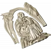Панно для ЧПУ "Созерцатель" - 3D STL модель для резьбы по дереву