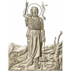 Saint John the Baptist bas-relief STL for CNC