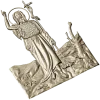 Saint John the Baptist bas-relief STL for CNC