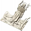 Saint John the Baptist bas-relief STL for CNC