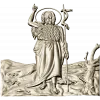 Saint John the Baptist bas-relief STL for CNC