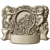 Heraldic Cornucopia Decorative Relief STL