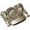 Heraldic Cornucopia Decorative Relief STL