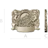 Heraldic Cornucopia Decorative Relief STL