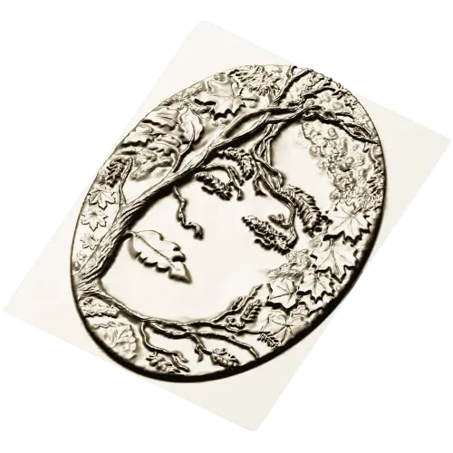 Sylvan Muse Medallion - STL 3D model for CNC router