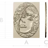 Sylvan Muse Medallion - STL 3D model for CNC router
