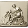 Classical Bas-Relief Panel with Putto - STL 3D Model for CNC