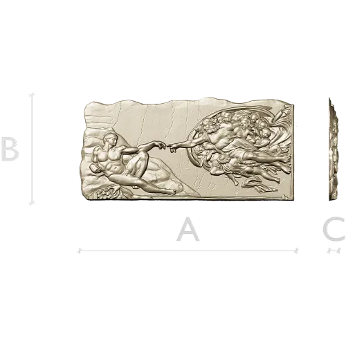 Classical Creation bas-relief - 3D STL model for CNC carving