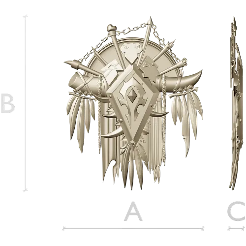 War-Totem Crest - STL 3D Model for CNC