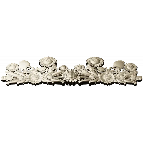 Sunflower Garland Relief STL for CNC