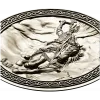 Перун в медальоне - 3D модель STL для ЧПУ фрезера