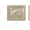 Capercaillie Song relief panel - STL 3D model for CNC
