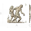 Primeval Walkers - high-relief STL model for CNC wood carving