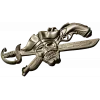 Pirate Skull Emblem STL for CNC
