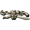 Pirate Skull Emblem STL for CNC