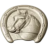 Horseshoe Horse Head STL 3D Model for CNC