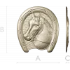 Horseshoe Horse Head STL 3D Model for CNC