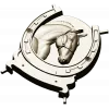Horseshoe Horse Head Relief STL