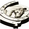 Horseshoe Horse Head Relief STL