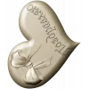 Heart-shaped bow bas-relief STL for CNC carving