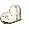 Heart-shaped bow bas-relief STL for CNC carving
