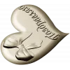 Heart-shaped bow bas-relief STL for CNC carving