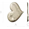 Heart-shaped bow bas-relief STL for CNC carving