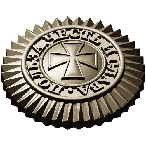 Орденальная медаль "Польза, Честь и Слава" - 3D модель STL для ЧПУ