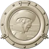 Иллюминатор с рельефом матроса - STL для ЧПУ