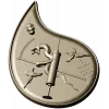 Final Drop teardrop medallion - STL 3D model for CNC