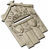 Dove Mail Plaque - detailed STL 3D model for CNC