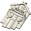 Dove Mail Plaque - detailed STL 3D model for CNC