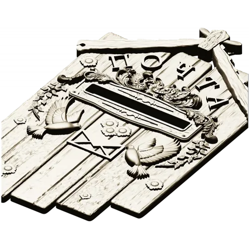 Dove Mail Plaque - detailed STL 3D model for CNC