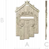 Dove Mail Plaque - detailed STL 3D model for CNC