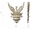 Птица в лотосе - 3D модель STL для ЧПУ
