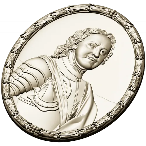 Peter I Oval Medallion - STL Relief for CNC