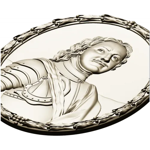 Peter I Oval Medallion - STL Relief for CNC