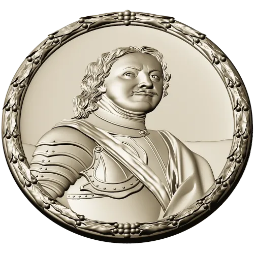 Peter I Oval Medallion - STL Relief for CNC
