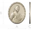 Peter I Oval Medallion - STL Relief for CNC