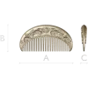 Lotus Crest Comb - STL 3D model for CNC milling