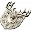Stag Head Shield STL - High Relief CNC Model