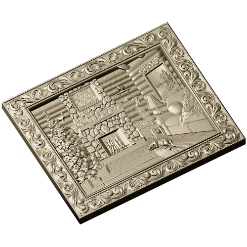 Рождественский камин - 3D модель STL для ЧПУ