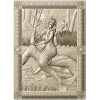 Mermaid high-relief panel STL for CNC