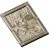 Mermaid high-relief panel STL for CNC