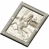 Mermaid high-relief panel STL for CNC